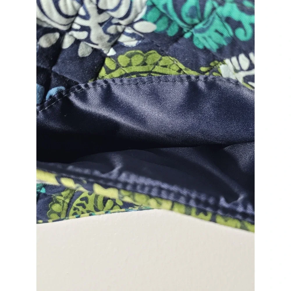 Vera Bradley Caribbean Sea Triple Zip Hipster Paisley Crossbody Shoulder Bag